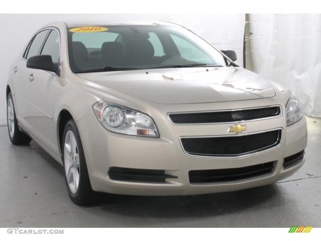 2010 Malibu LS Sedan - Gold Mist Metallic / Cocoa/Cashmere photo #4