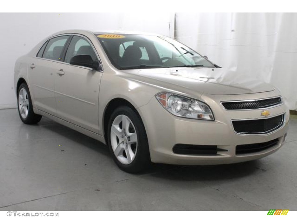 2010 Malibu LS Sedan - Gold Mist Metallic / Cocoa/Cashmere photo #5