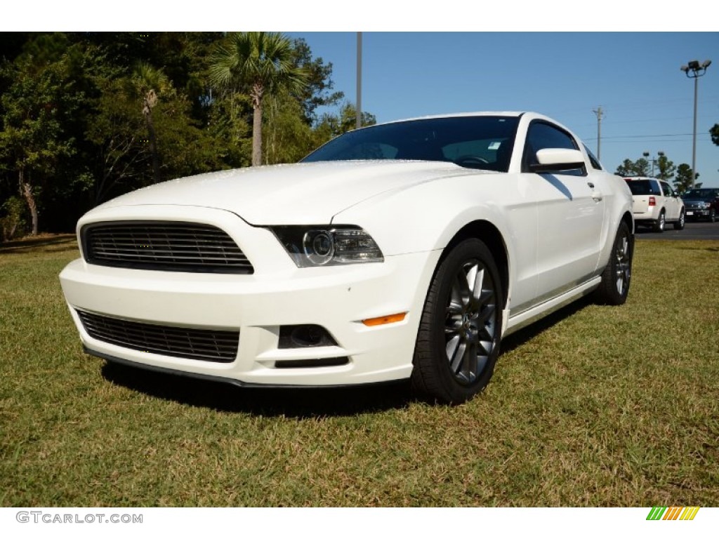 2013 Mustang V6 Premium Coupe - Performance White / Charcoal Black photo #1