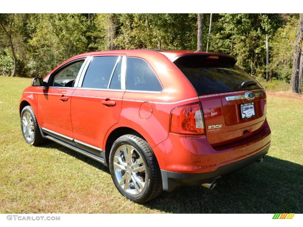 2012 Edge Limited EcoBoost - Red Candy Metallic / Medium Light Stone photo #8