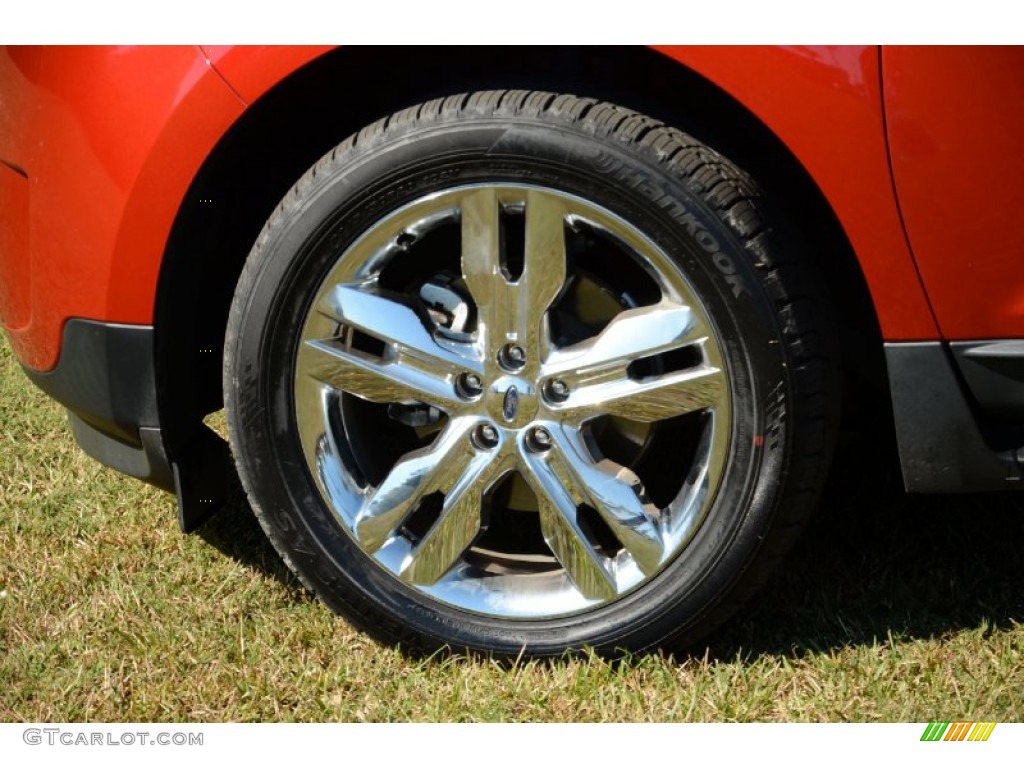 2012 Edge Limited EcoBoost - Red Candy Metallic / Medium Light Stone photo #10