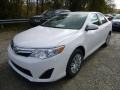 2014 Super White Toyota Camry LE  photo #7