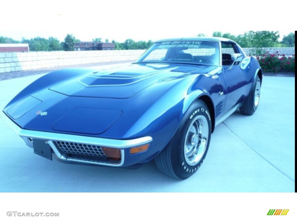 1972 Corvette ZR1 Stingray Coupe - Bryar Blue / Black photo #1