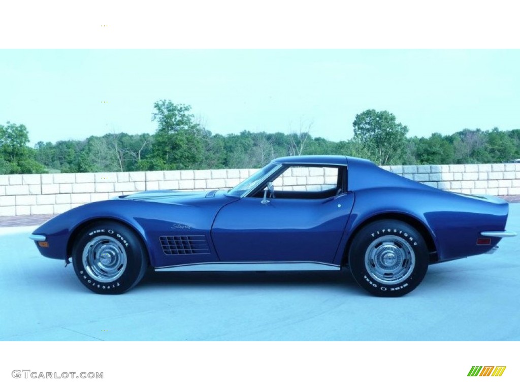 1972 Corvette ZR1 Stingray Coupe - Bryar Blue / Black photo #3