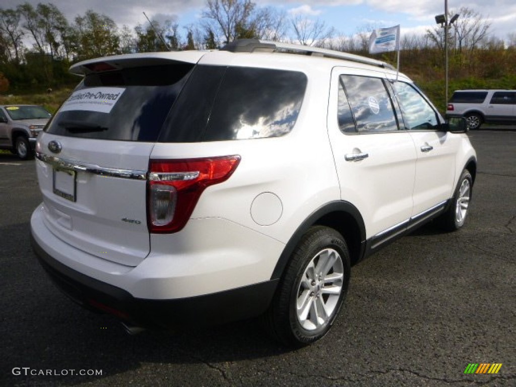 2012 Explorer XLT 4WD - White Platinum Tri-Coat / Medium Light Stone photo #2