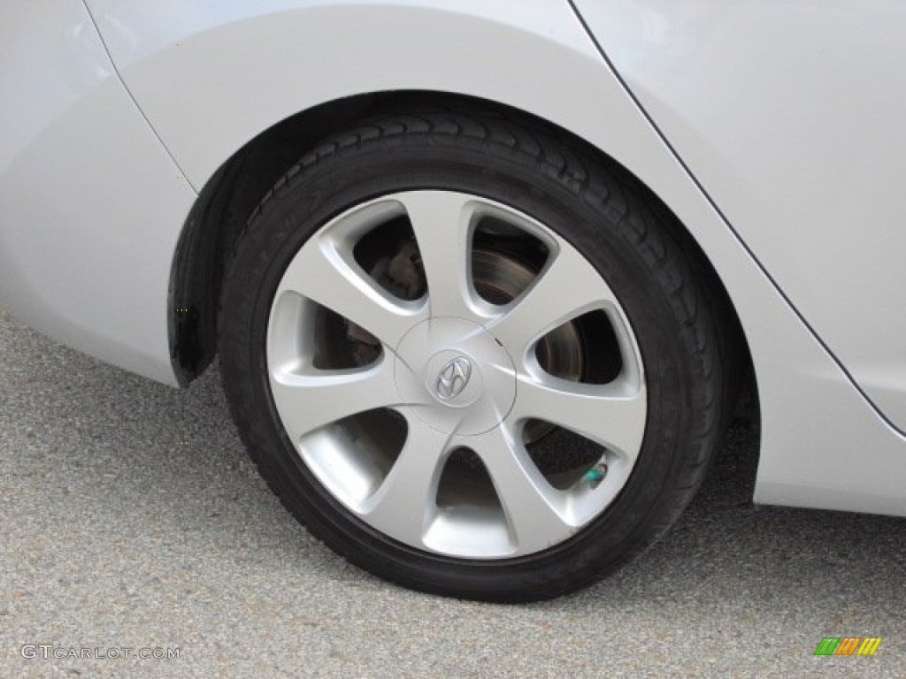2012 Elantra Limited - Shimmering Silver / Black photo #3