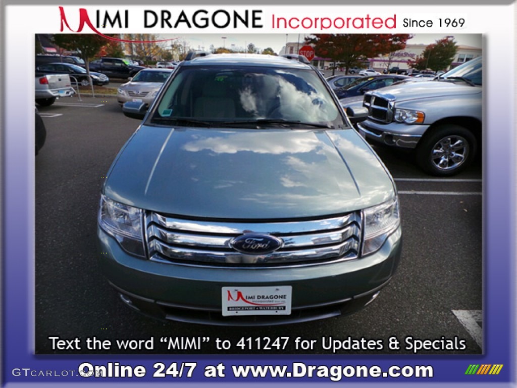 2008 Taurus X SEL - Titanium Green Metallic / Medium Light Stone photo #5