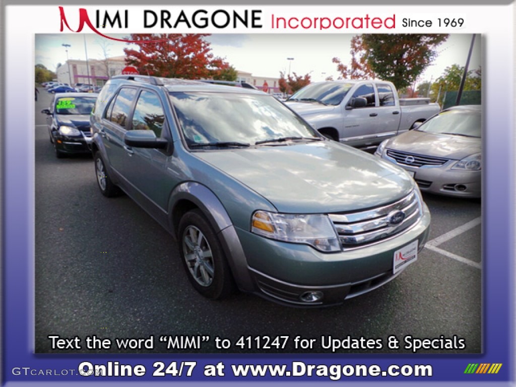 2008 Taurus X SEL - Titanium Green Metallic / Medium Light Stone photo #6