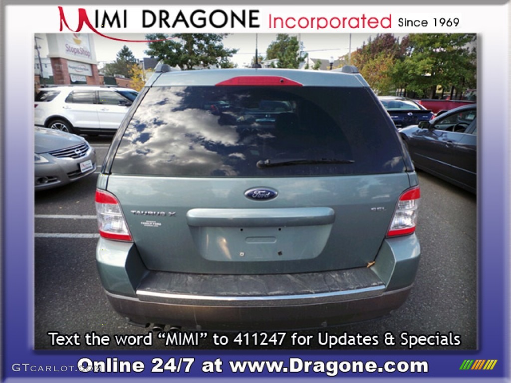 2008 Taurus X SEL - Titanium Green Metallic / Medium Light Stone photo #9