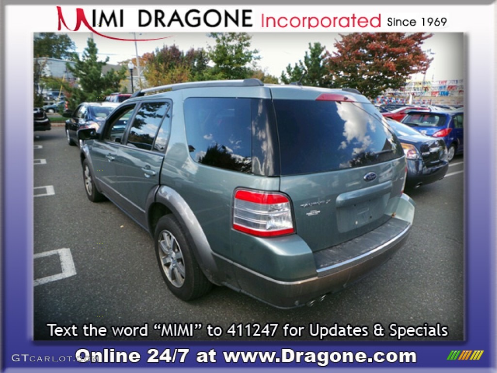 2008 Taurus X SEL - Titanium Green Metallic / Medium Light Stone photo #10