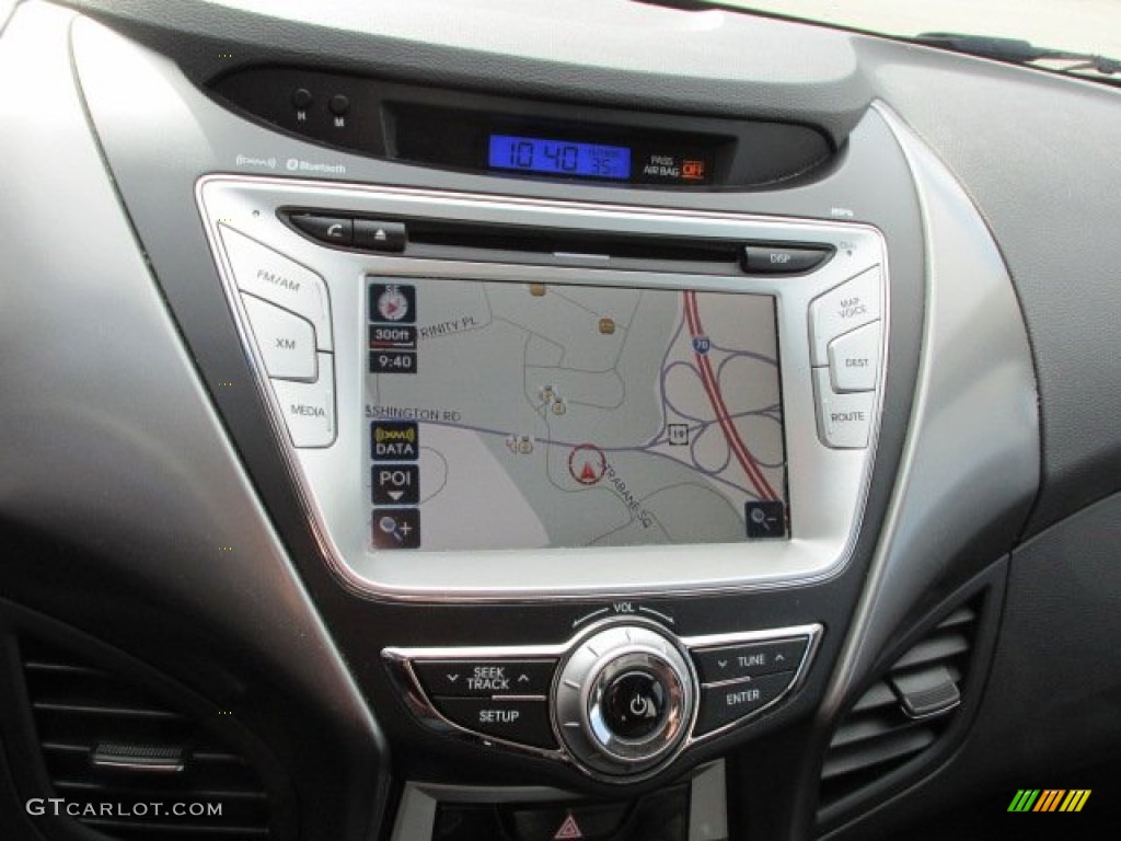 2012 Elantra Limited - Shimmering Silver / Black photo #13