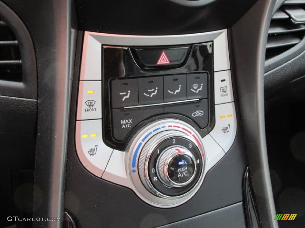 2012 Elantra Limited - Shimmering Silver / Black photo #15