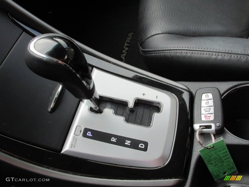 2012 Elantra Limited - Shimmering Silver / Black photo #16