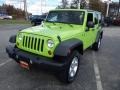 2013 Gecko Green Pearl Jeep Wrangler Unlimited Sport S 4x4  photo #1
