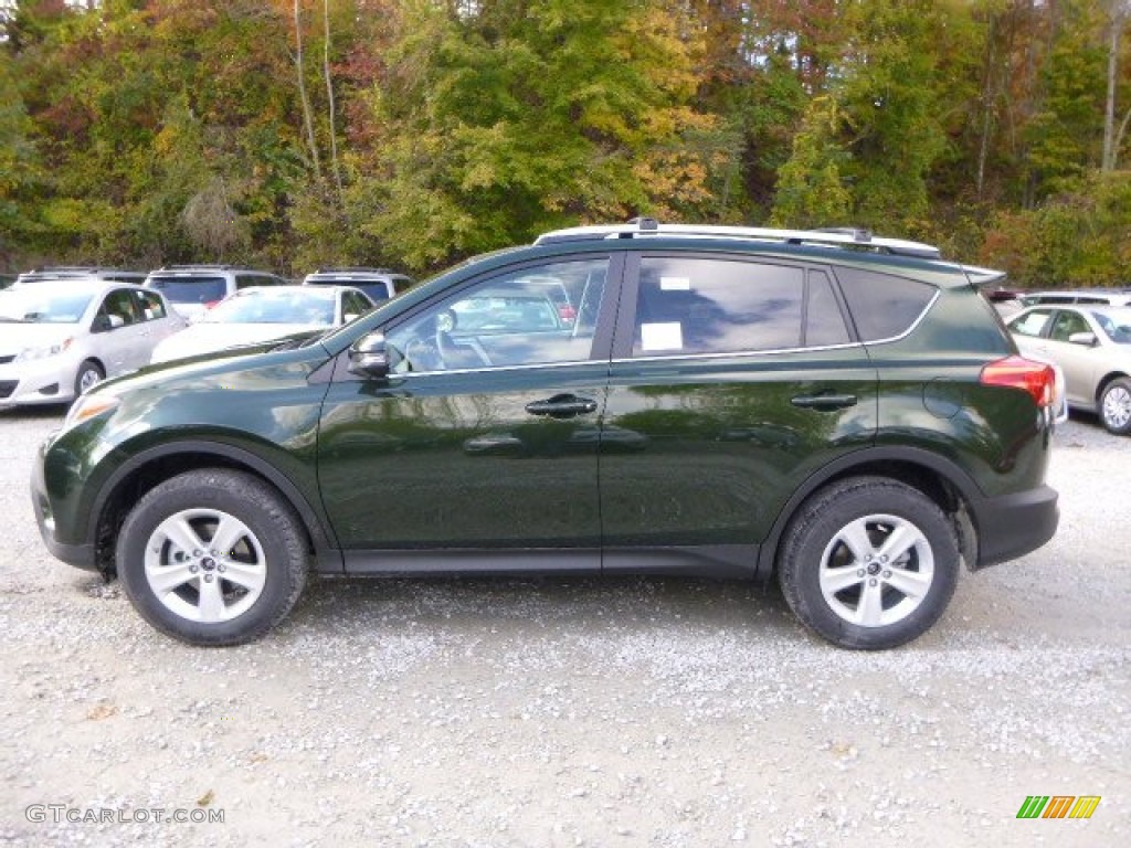 2013 RAV4 XLE AWD - Spruce Green Mica / Ash photo #6