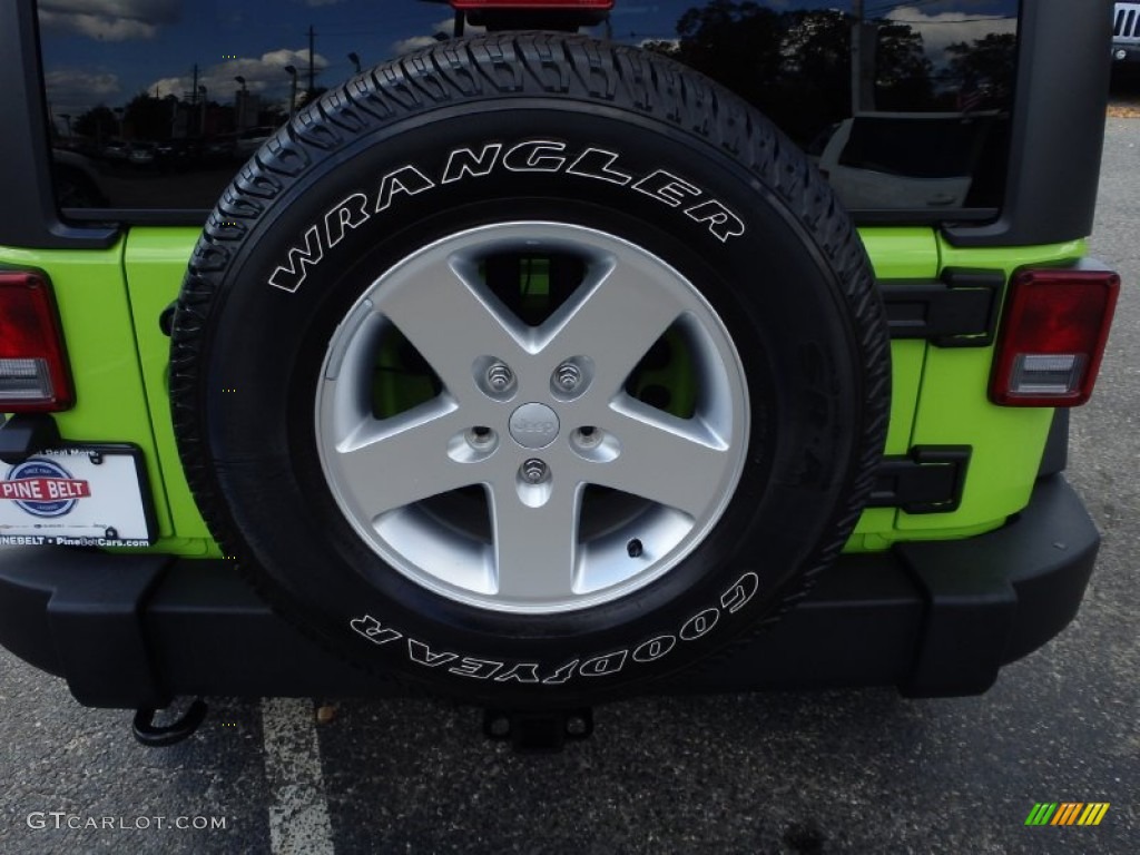 2013 Wrangler Unlimited Sport S 4x4 - Gecko Green Pearl / Black photo #22