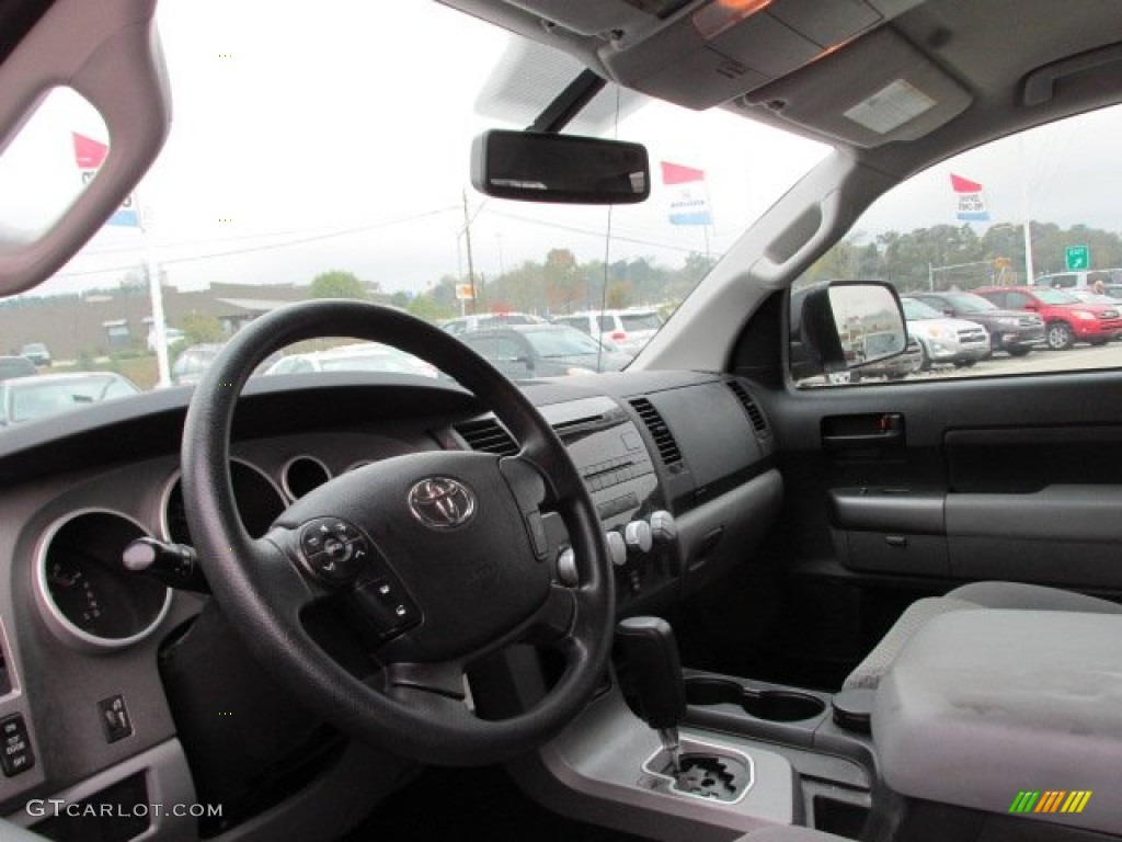 2010 Tundra SR5 Double Cab - Super White / Graphite Gray photo #9