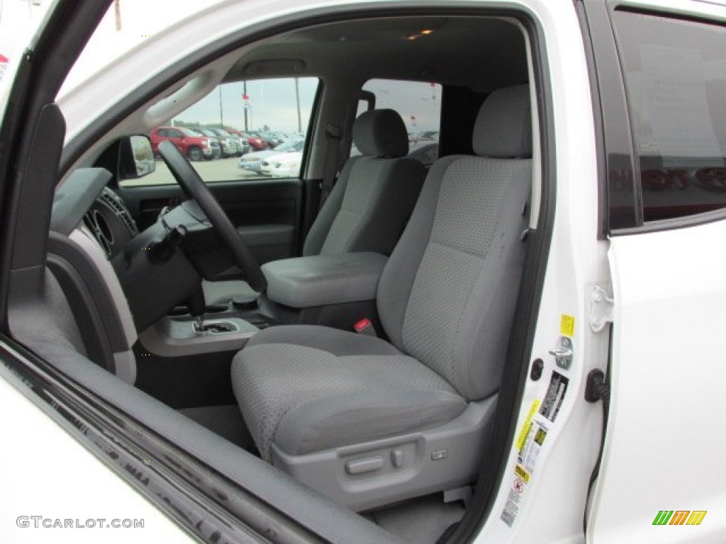 Graphite Gray Interior 2010 Toyota Tundra SR5 Double Cab Photo #87228750