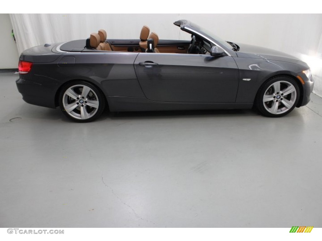 2008 3 Series 335i Convertible - Sparkling Graphite Metallic / Saddle Brown/Black photo #7
