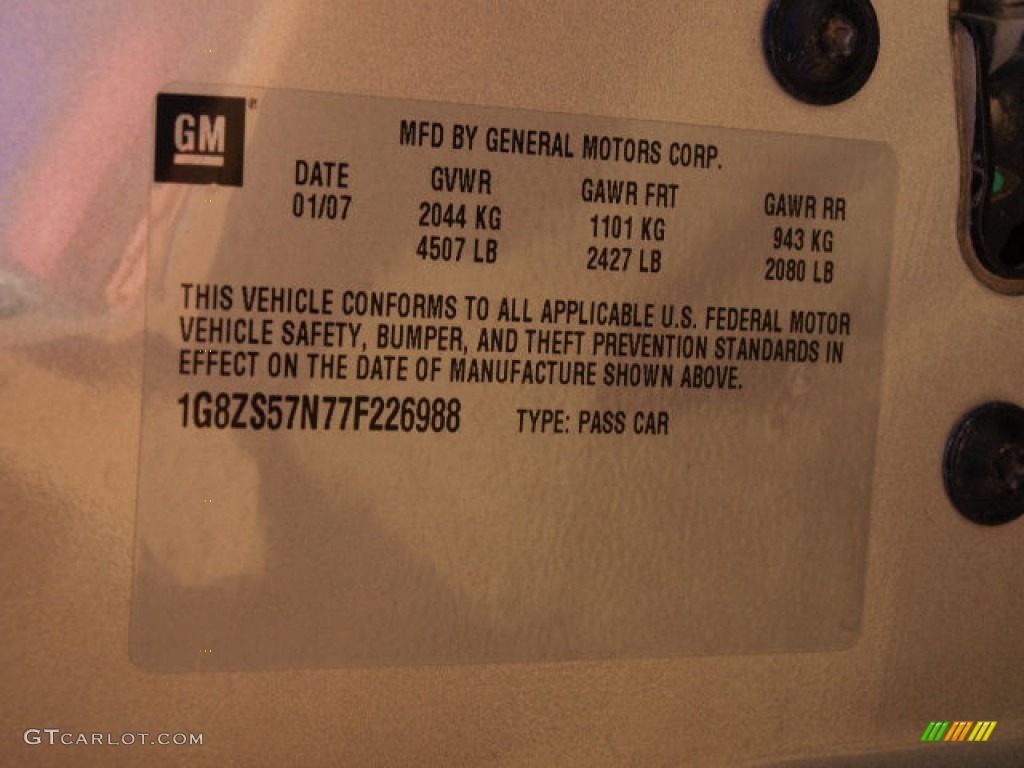 2007 Aura XE - Silver Pearl Metallic / Gray photo #17
