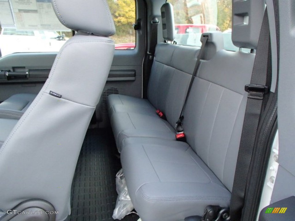 2014 F350 Super Duty XL SuperCab 4x4 Utility Truck - Oxford White / Steel photo #13