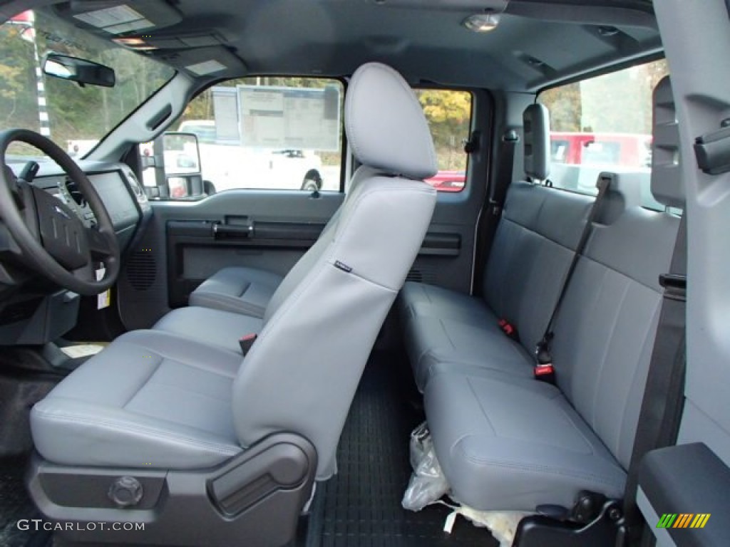 2014 F350 Super Duty XL SuperCab 4x4 Utility Truck - Oxford White / Steel photo #14