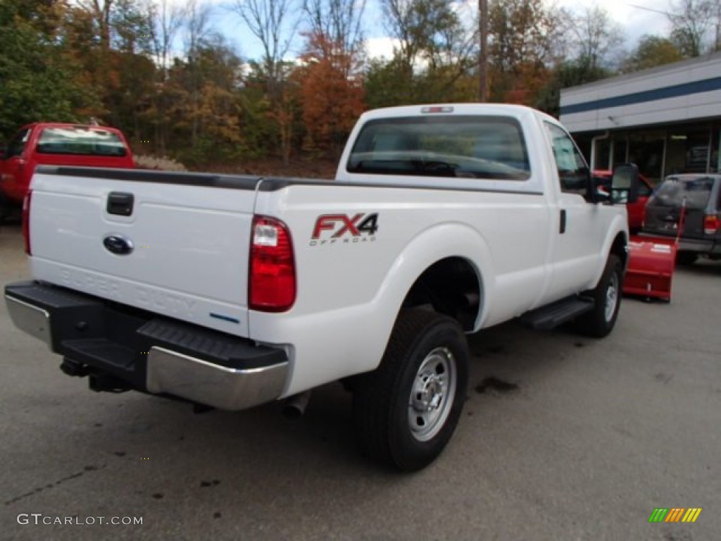 Oxford White 2014 Ford F350 Super Duty XL Regular Cab 4x4 Plow Truck Exterior Photo #87230559