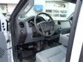 2014 Oxford White Ford F350 Super Duty XL Regular Cab 4x4 Plow Truck  photo #12