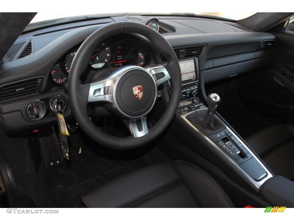 2013 911 Carrera 4S Coupe - Black / Black photo #13