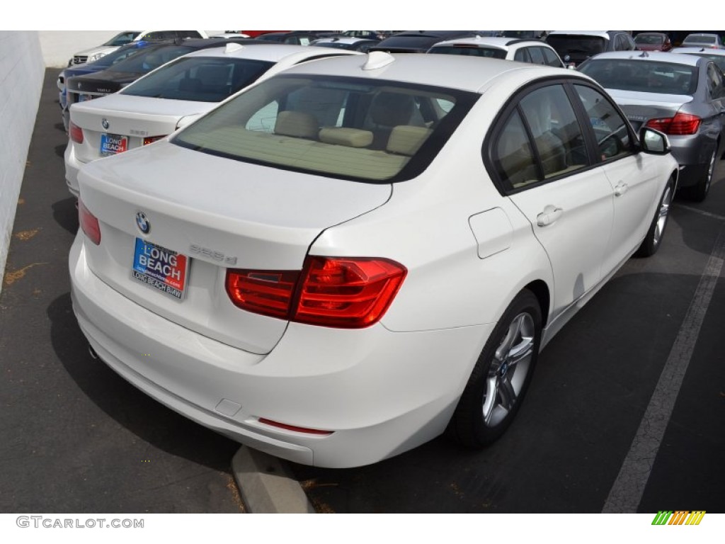 2014 3 Series 328d Sedan - Alpine White / Venetian Beige photo #3