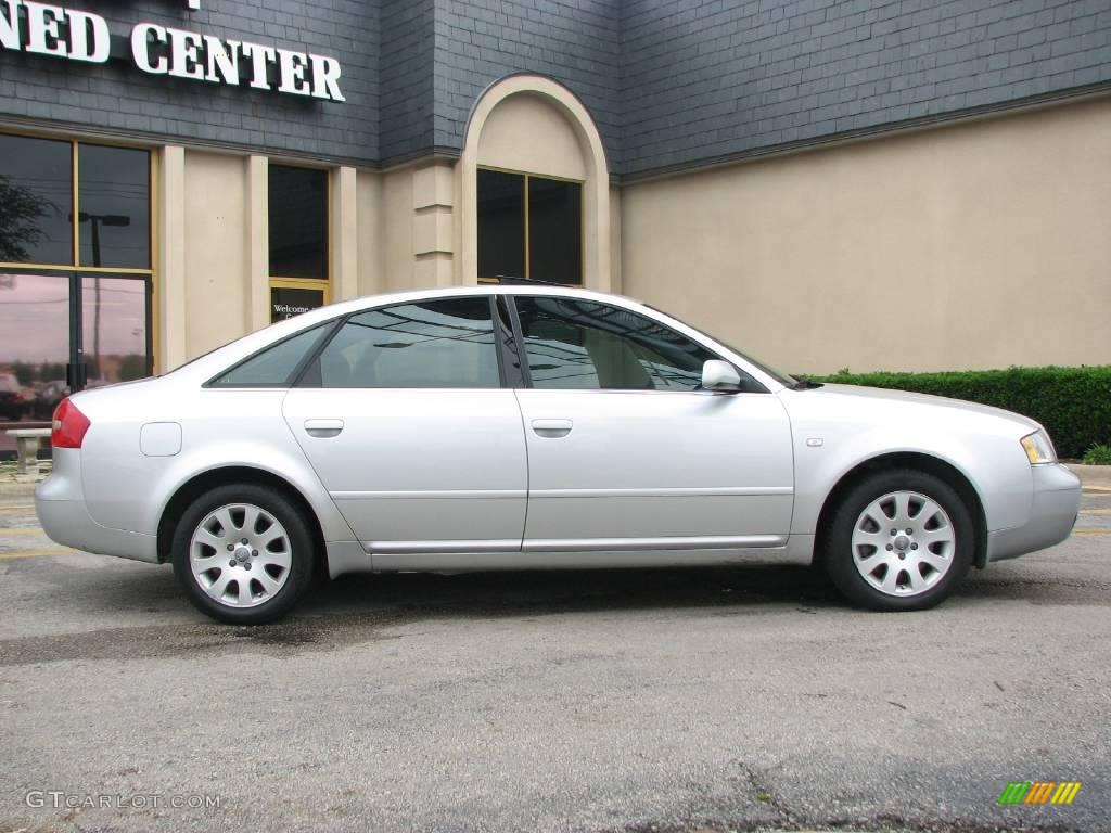 2001 A6 2.8 quattro Sedan - Light Silver Metallic / Onyx photo #7