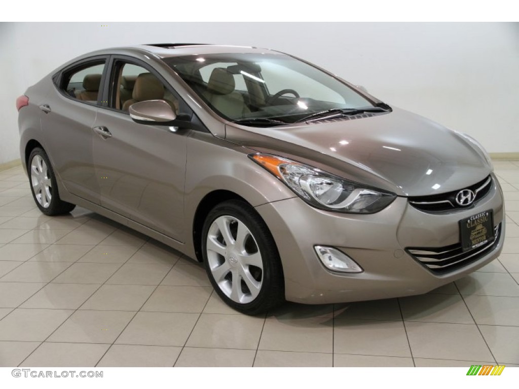 2011 Elantra Limited - Desert Bronze / Beige photo #1