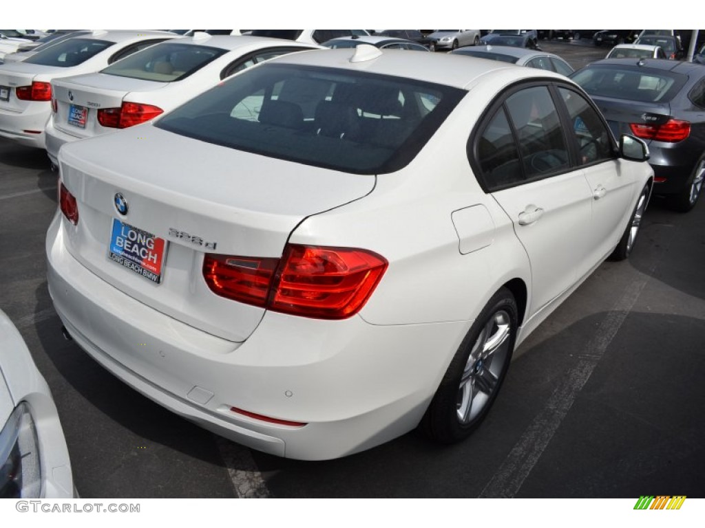 2014 3 Series 328d Sedan - Alpine White / Black photo #3