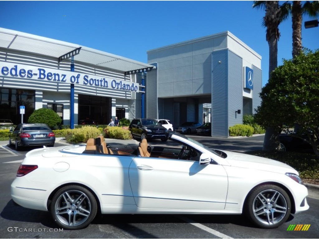 2014 E 350 Cabriolet - Diamond White Metallic / Natural Beige/Black photo #4