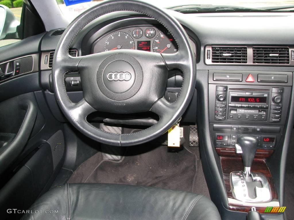 2001 A6 2.8 quattro Sedan - Light Silver Metallic / Onyx photo #13
