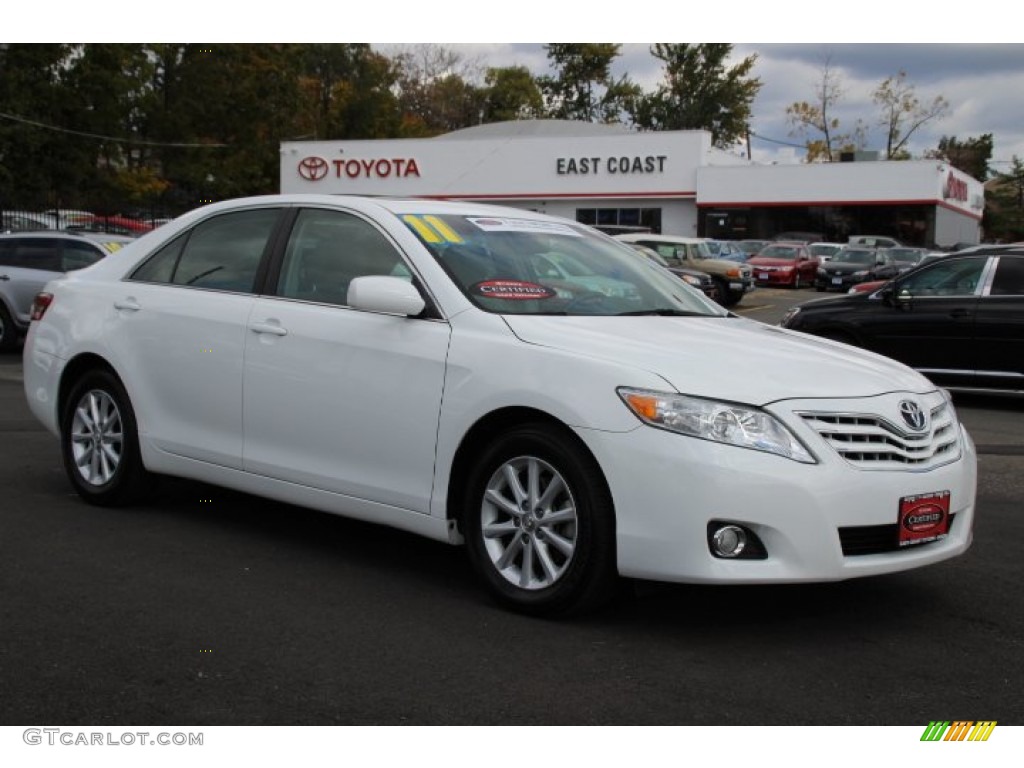 Super White Toyota Camry