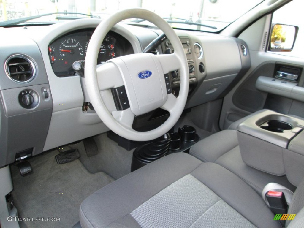 2005 F150 XLT SuperCab 4x4 - Medium Wedgewood Blue Metallic / Medium Flint/Dark Flint Grey photo #17