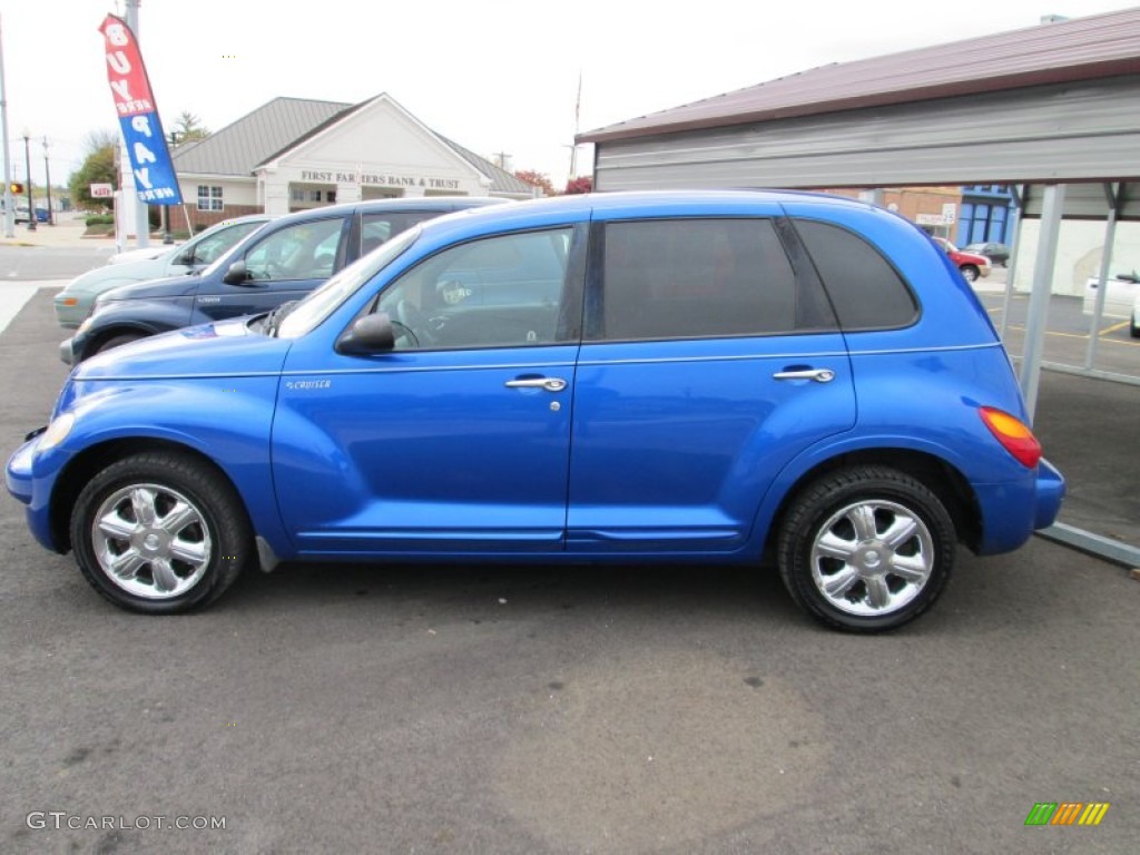 2004 PT Cruiser Limited - Electric Blue Pearlcoat / Taupe/Pearl Beige photo #2