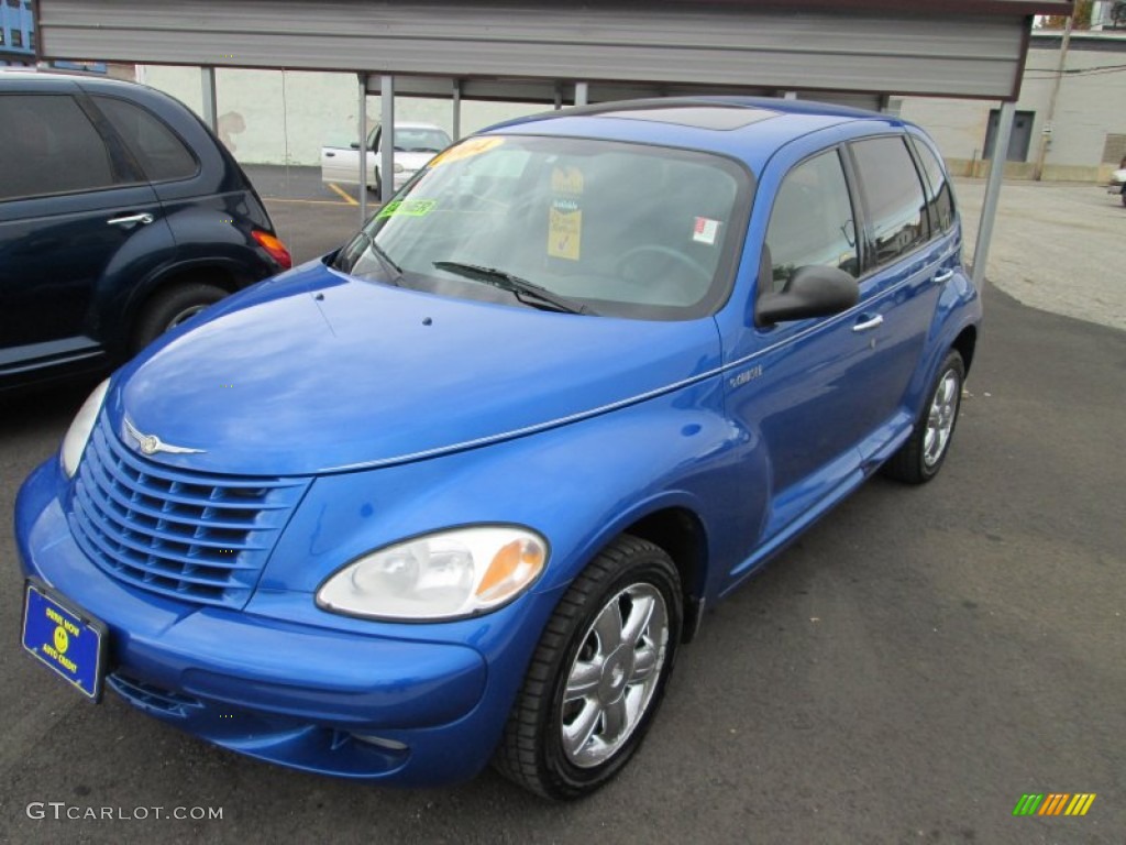 2004 PT Cruiser Limited - Electric Blue Pearlcoat / Taupe/Pearl Beige photo #3