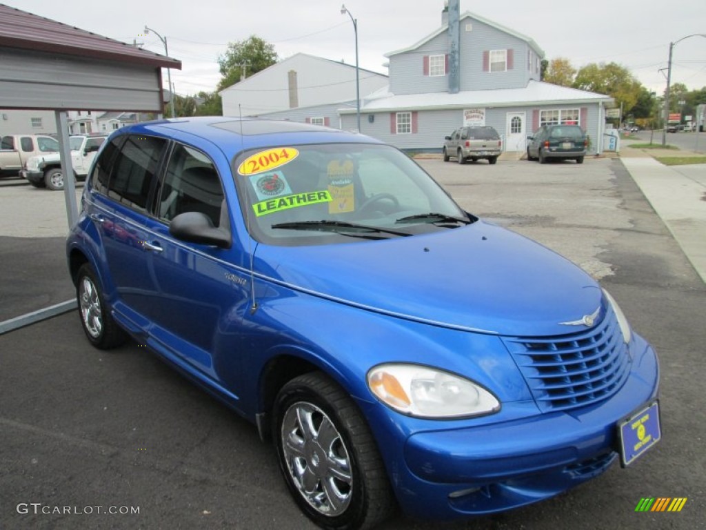 2004 PT Cruiser Limited - Electric Blue Pearlcoat / Taupe/Pearl Beige photo #5