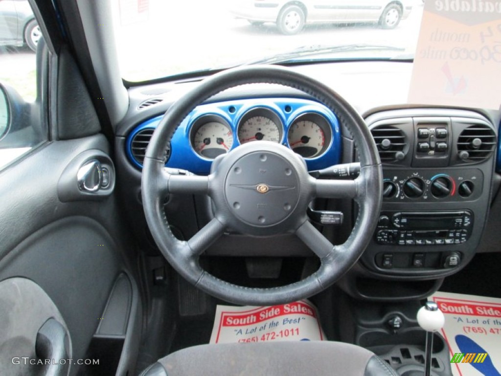 2004 PT Cruiser Limited - Electric Blue Pearlcoat / Taupe/Pearl Beige photo #7