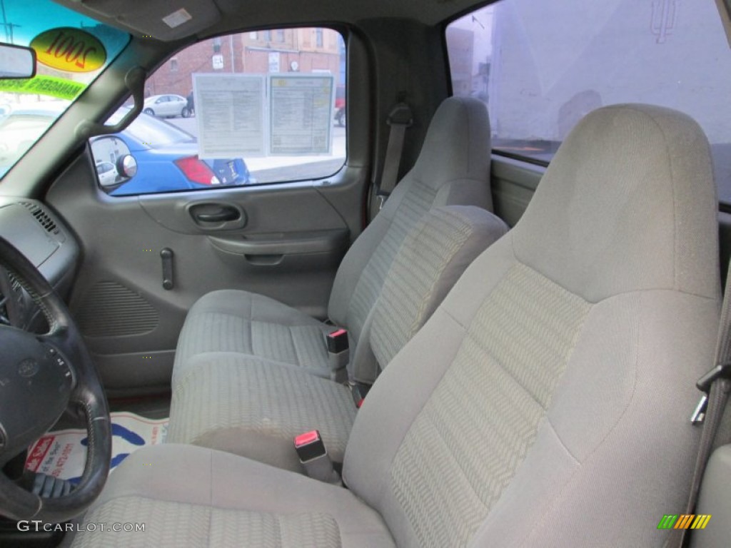 Medium Graphite Interior 2001 Ford F150 XL Regular Cab Photo #87235823