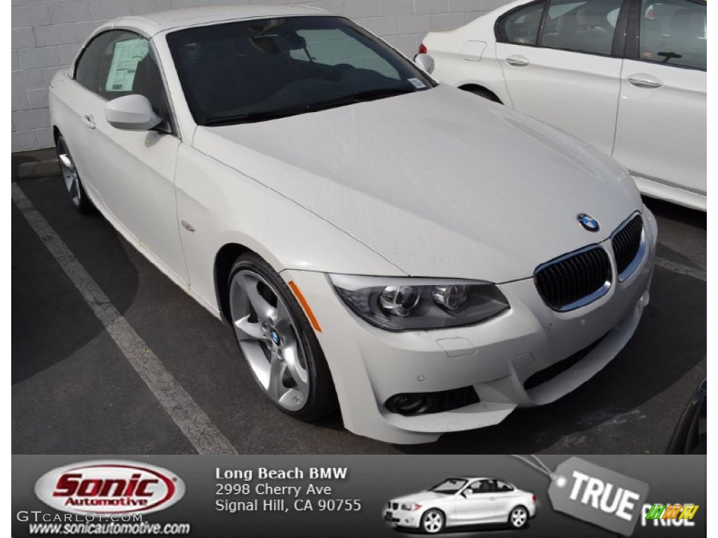 2013 3 Series 335i Convertible - Alpine White / Black photo #1