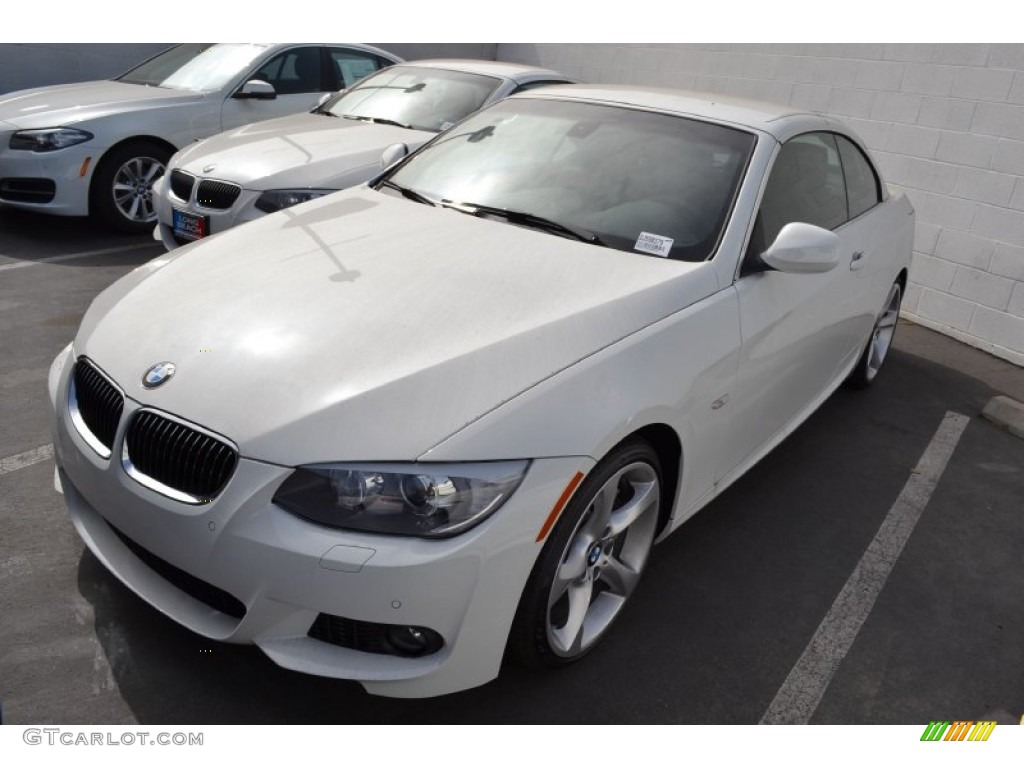 2013 3 Series 335i Convertible - Alpine White / Black photo #8