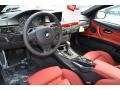 2013 BMW 3 Series Coral Red/Black Interior Prime Interior Photo