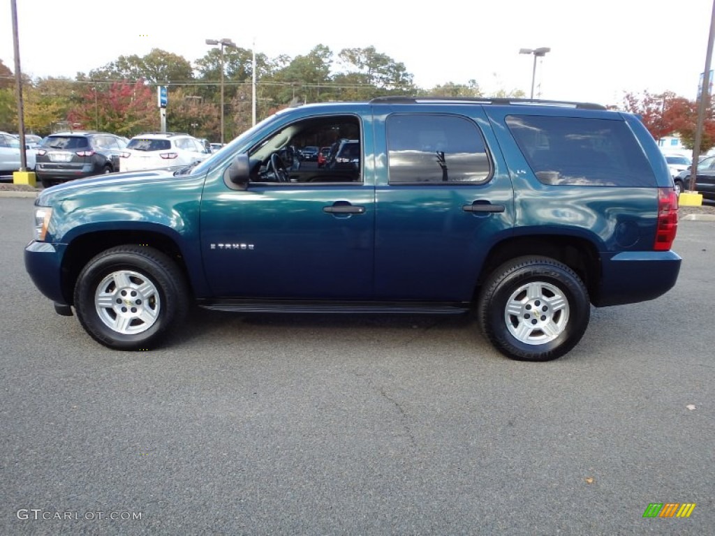 2007 Tahoe LS 4x4 - Bermuda Blue Metallic / Ebony photo #6