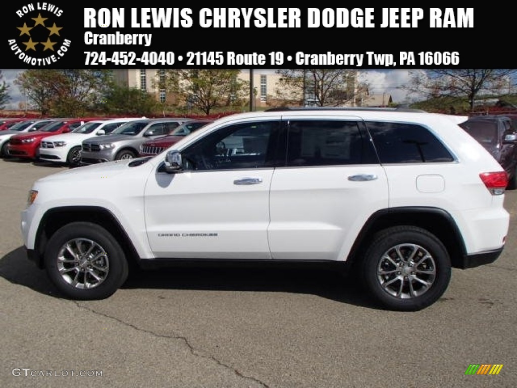 2014 Grand Cherokee Limited 4x4 - Bright White / Morocco Black photo #1