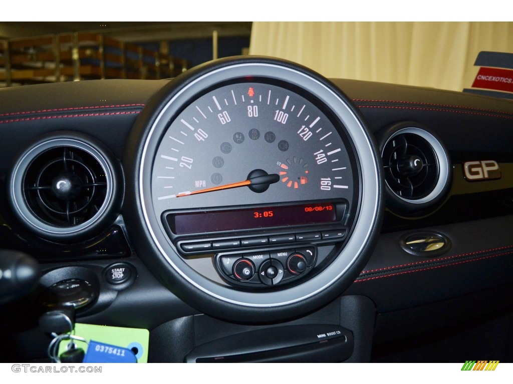 2013 Cooper John Cooper Works GP - Thunder Grey Metallic / GP Recaro Sport Black/Dinamica photo #19