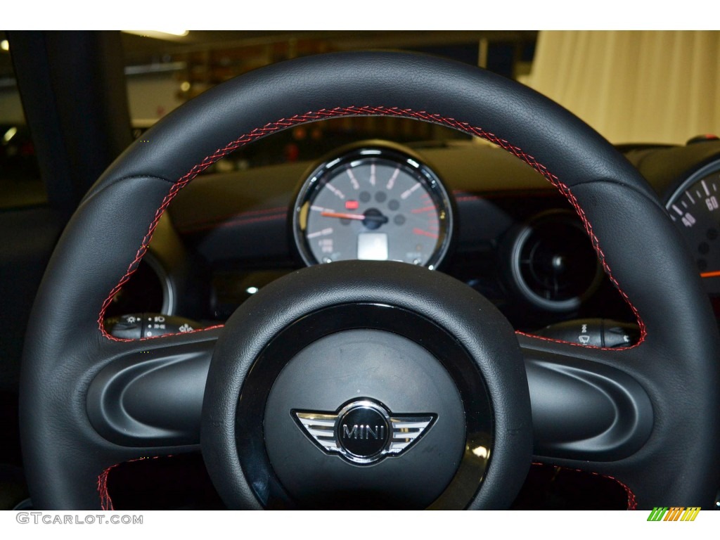 2013 Cooper John Cooper Works GP - Thunder Grey Metallic / GP Recaro Sport Black/Dinamica photo #25