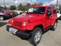 2014 Flame Red Jeep Wrangler Sahara 4x4  photo #2